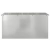 vidaXL Bo&icirc;te de Rangement Ext&eacute;rieure Argent 100 x 50,5 x 50 cm Acier