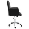 vidaXL Chaise de bureau Noir Similicuir