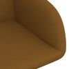 vidaXL Chaises pivotantes &agrave; manger lot de 4 marron velours