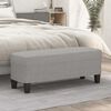 vidaXL Banc Gris clair 100x35x41 cm Tissu