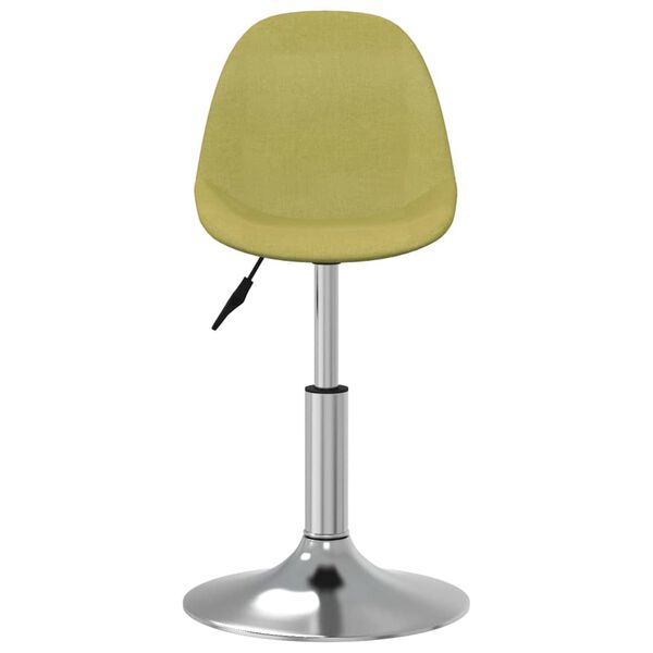 vidaXL Chaises pivotantes &agrave; manger lot de 2 vert tissu