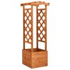 vidaXL Jardini&egrave;re &agrave; treillis avec arche 49x39x130 cm Bois de sapin