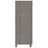 vidaXL Armoire à chaussures HAMAR Gris clair 85x40x108 cm Pin massif