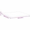 vidaXL Surmatelas Blanc 180 x 200 x 7 cm Tissu Jacquard