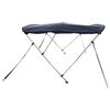 vidaXL Toit bimini &agrave; 3 arceaux parois lat&eacute;rales 183x(185-198)x137 cm