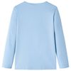 T-shirt enfants &agrave; manches longues bleu clair 140