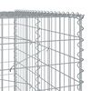 vidaXL Panier gabion avec couvercle 1150x100x200 cm fer galvanis&eacute;