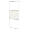 vidaXL Paroi de douche &agrave; l'italienne &agrave; verre ESG pierre 140x195 cm