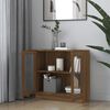 vidaXL Armoire &agrave; vitrine Ch&ecirc;ne marron 82,5x30,5x80cm Bois d'ing&eacute;nierie