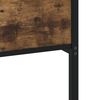 vidaXL Cadre de lit en métal sans matelas chêne fumé 140x200 cm