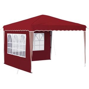 vidaXL Tente de f&ecirc;te pop-up 288 x 288 x 245 cm Bordeaux Tissu Oxford