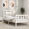 vidaXL Cadre de lit sans matelas blanc 90x200 cm bois de pin massif