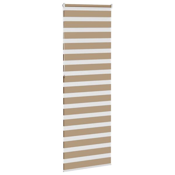 vidaXL Store z&egrave;bre marron sable largeur du tissu 80,9 cm polyester