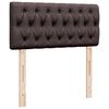 vidaXL Sommier &agrave; lattes de lit avec matelas Marron fonc&eacute; 90x190 cm