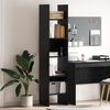 vidaXL Biblioth&egrave;que Ch&ecirc;ne noir 40 x 35 x 180 cm Bois d'ing&eacute;nierie