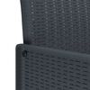 vidaXL Ensemble de salle &agrave; manger pour jardin 9 pcs Anthracite
