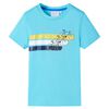 T-shirt pour enfants avec manches courtes aqua 116