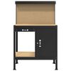 vidaXL Bancs de travail Noir 90 x 49 x 141 cm Bois d'ing&eacute;nierie