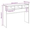 vidaXL Table console vieux bois 105x30x80 cm bois d'ing&eacute;nierie