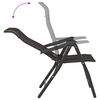 vidaXL Chaises pliables de jardin lot de 8 caf&eacute; noir r&eacute;sine tress&eacute;e