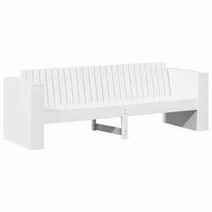 vidaXL Canap&eacute; de jardin Blanc 185,5 x 60 x 62 cm Pin massif