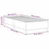vidaXL Cadre de lit plateforme Cr&egrave;me 90 x 190 cm