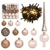 vidaXL Sapin de No&euml;l artificiel articul&eacute; 300 LED et boules 210 cm