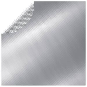 vidaXL Couverture de piscine Argent&eacute; 455 cm PE