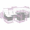 vidaXL Ensemble de canap&eacute; de jardin 8 pcs Noir polyrotin