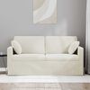 vidaXL Canap&eacute; Cr&egrave;me 158 x 78 x 80 cm Velours