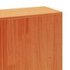 vidaXL Lit biblioth&egrave;que sans matelas cire marron 200x200cm bois massif