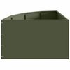 vidaXL Jardini&egrave;re d'Angle Vert olive 60 x 60 x 35 cm Acier