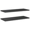 vidaXL &Eacute;tag&egrave;res murales 2 pcs 100x40 cm noir acier inoxydable