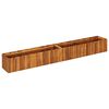 vidaXL Lit sur&eacute;lev&eacute; de jardin 200x30x25 cm Bois massif d'acacia