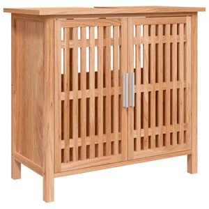 vidaXL Armoire de salle de bain 66x29x61,5 cm Bois massif de noyer