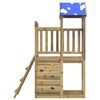 vidaXL Tour de jeu Marron 110,5 x 52,5 x 215cm Bois solide impr&eacute;gn&eacute;