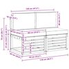 vidaXL 2 Pi&egrave;ce Sofa de milieu ext&eacute;rieur Bois d'Acacia Massif Naturel