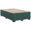 vidaXL Sommier &agrave; lattes de lit et matelas Vert fonc&eacute; 120x200cm Velours