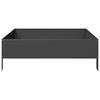 vidaXL Lit sur&eacute;lev&eacute; de jardin noir 100x100x33,5 cm acier