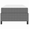 vidaXL Cadre de lit avec matelas Gris clair 100 x 200 cm tissu