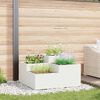 vidaXL Cache-pot de jardin Blanc 100 x 100 x 48 cm Acier