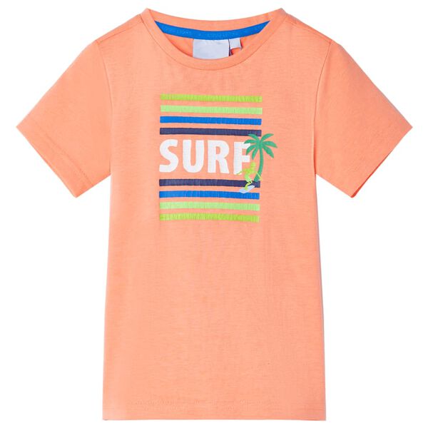 T-shirt pour enfants orange n&eacute;on 104