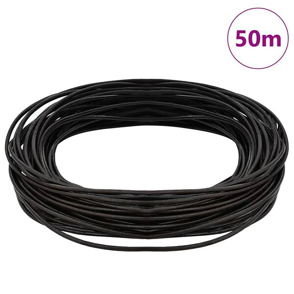 vidaXL Corde en Cuir Marron fonc&eacute; &Oslash;1,5 mm x 50 m Cuir
