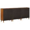 vidaXL Buffet 3 pcs Noyer Bois de mangue massif