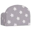 vidaXL Canap&eacute;-lit pour enfants gris clair avec &eacute;toiles peluche douce