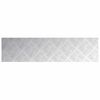 vidaXL Nez de marche Rectangulaire 4 pcs Argent&eacute; 80 x 20 cm Aluminium
