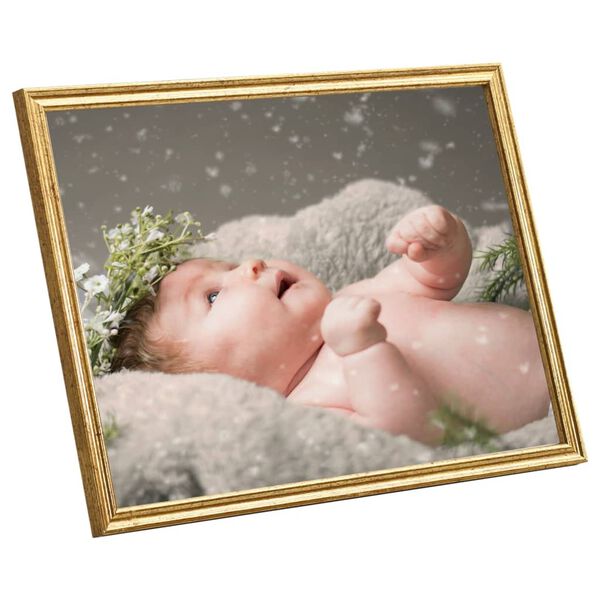 vidaXL Collage de cadres photo 5 pcs de table Dor&eacute; 15x21 cm MDF