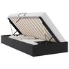 vidaXL Cadre de lit ottoman avec stockage Noir 90 x 190 cm Simili cuir