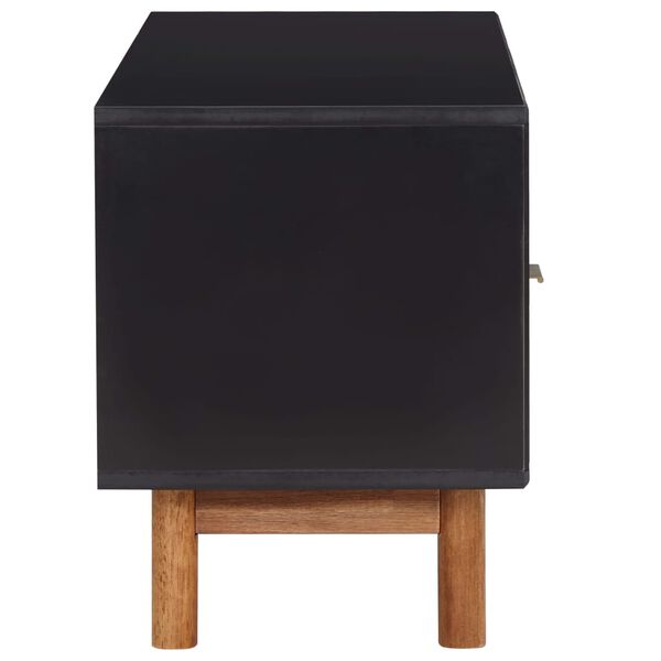 vidaXL Meuble TV 100x35x45 cm Bois d'acacia massif et MDF