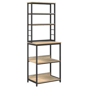 vidaXL &Eacute;tag&egrave;re de cuisine 5 niveaux 60 x 40 x 168 cm Bois d'ing&eacute;nierie